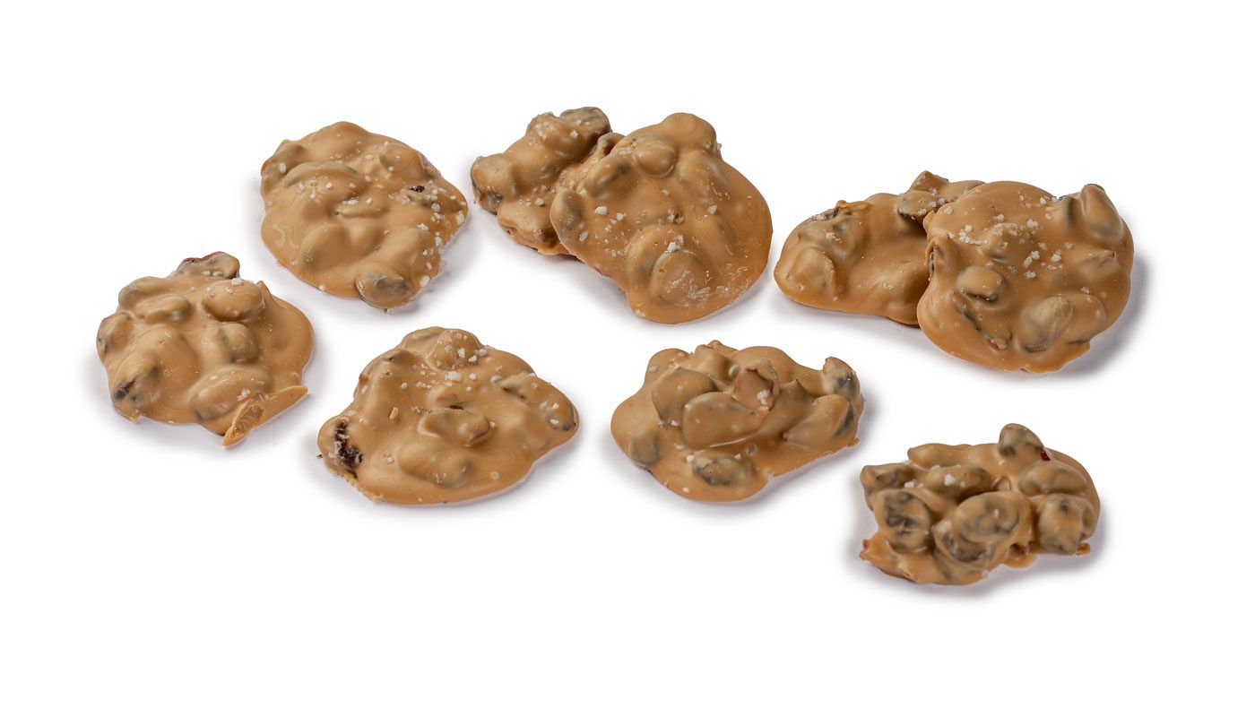 Chocolade Cranberry rots caramel zeezout